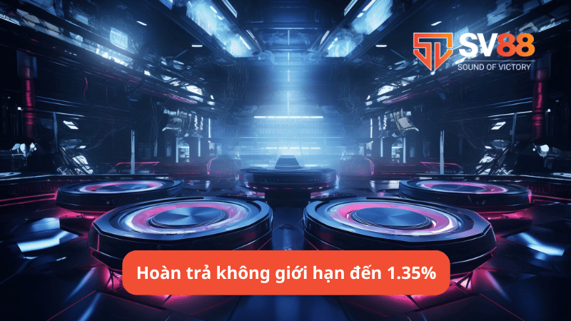 Hoàn trả không giới hạn đến 1.35%